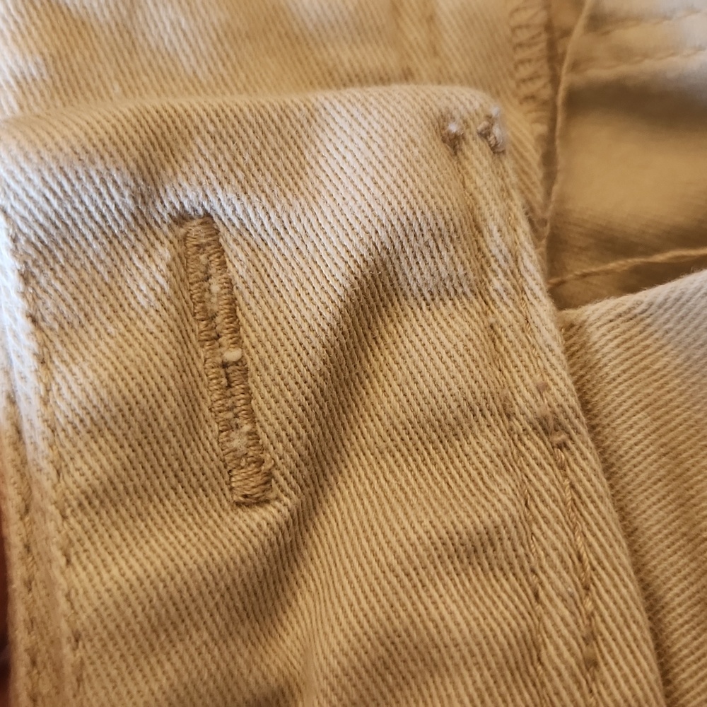 Ann Taylor Loft Women's Khaki Tan Cotton Blend Cropped Pants Size 2 Petite - Picture 11 of 11